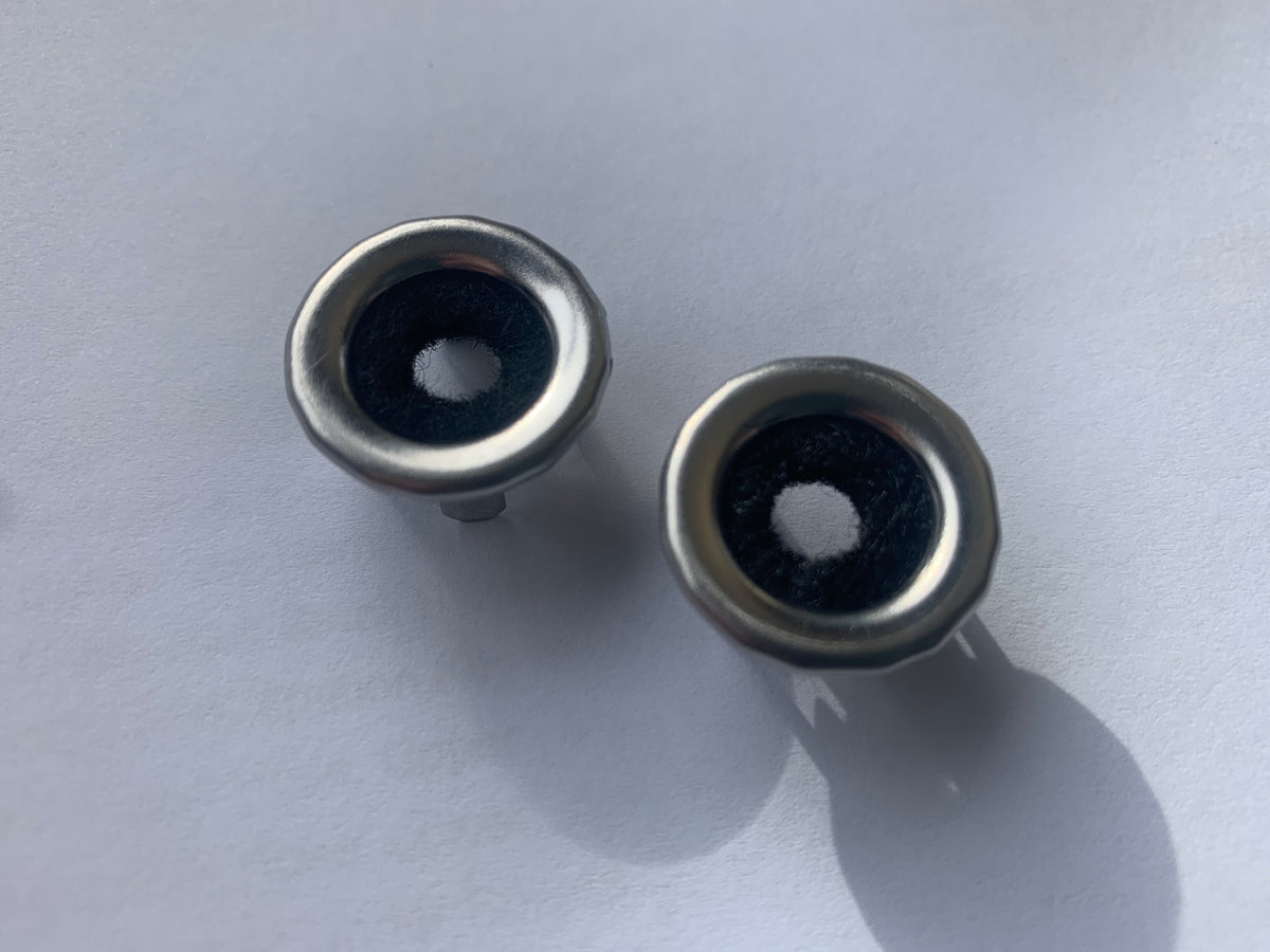 Door Lock Knob Ferrule/Surround Set, Stainless (VF/VG Coupe) Southern