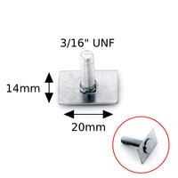 Body & Sill Moulding Clip, Bolt-On (14mm x 20mm)