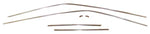Roof Gutter Drip Moulding Trim Set, Stainless (VF/VG Coupe)