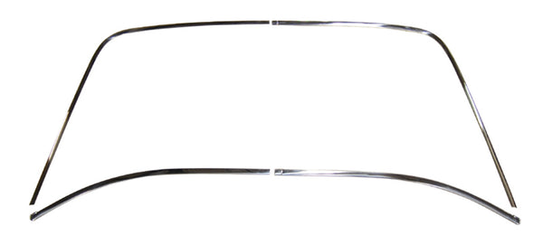 Rear Windscreen Moulding Trim Set, Stainless (VF/VG Coupe)
