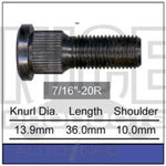 7/16" Front Wheel Stud, RH Thread - 9" Drums (RV1-VG)