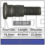 7/16" Front Wheel Stud, RH Thread - Discs (VG-CM)