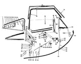 Front Door Glass To 1/4 Glass Frame Extrusion Set (VF/VG Coupe & VH-CL)
