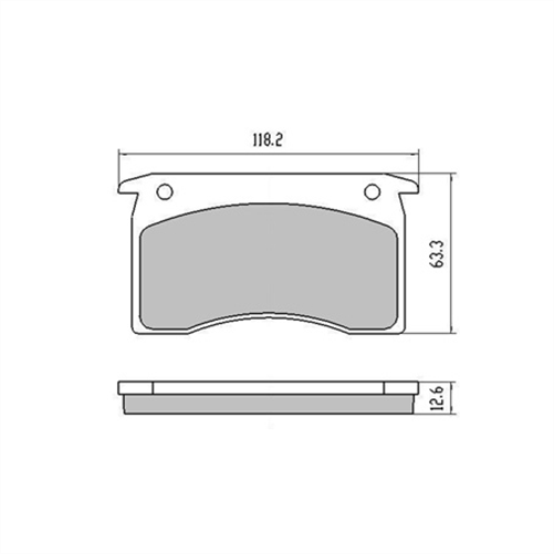 Front Brake Pad Set, PBR (Late CL/CM)