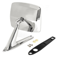 Universal Rectangle Door Mirror, Chrome