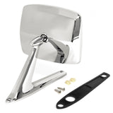 Universal Rectangle Door Mirror, Chrome