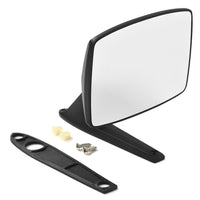 Universal Rectangle Door Mirror, Satin Black