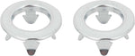 Door Lock Knob Ferrule/Surround Set, Stainless (RV1-CM)