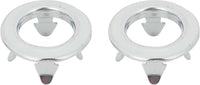Door Lock Knob Ferrule/Surround Set, Stainless (RV1-CM)