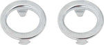 Door Lock Knob Ferrule/Surround Set, Stainless (VF/VG Coupe)