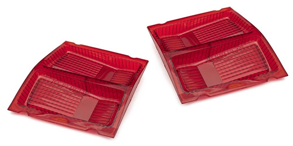 Rear Tail Light Lens Set, Factory Correct (VF/VG Coupe & '69 Dart)
