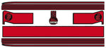 Body Stripe Kit, Red With Black Stripes (VG Pacer Sedan A84/A88)