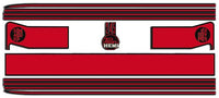 Body Stripe Kit, Red With Black Stripes (VG Pacer Sedan A84/A88)