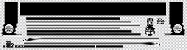 Body Stripe Kit, Black (VG Pacer Sedan A84/A88)