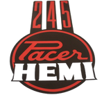 "Hemi Pacer 245" Bonnet Decal, Red (VG Pacer)