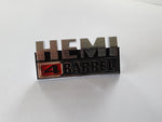 "Hemi 4 Barrel" Badge (VG Pacer E34)