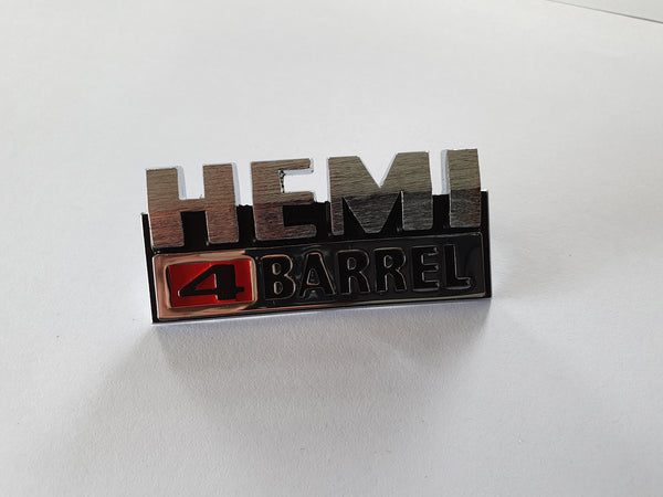 "Hemi 4 Barrel" Badge (VG Pacer E34)