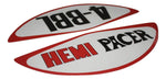 "Hemi Pacer 4BBL" Air Cleaner Decal (VG Pacer, E34)