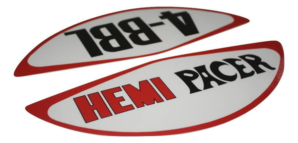 "Hemi Pacer 4BBL" Air Cleaner Decal (VG Pacer, E34)