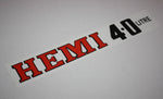 "Hemi 4.0L" Air Cleaner Decal (VJ/VK)