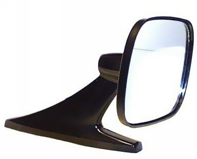 Universal Rectangle Door Side Mirror, Satin Black