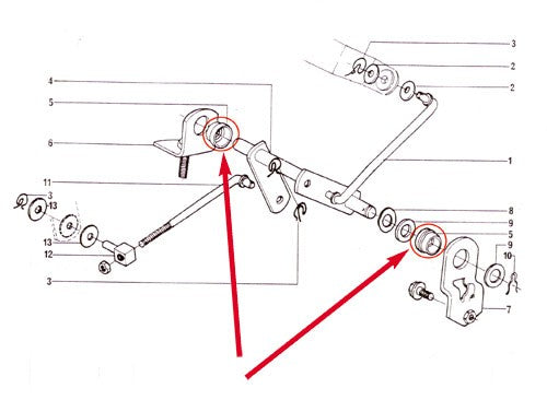 Gear Shifter/Selector Bar Bush Set (TF727, TF904 & BW35) – Southern ...