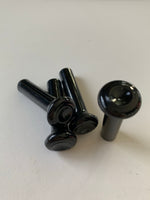 Door Lock Knob Set, Black Billet Alloy (VE-CM)