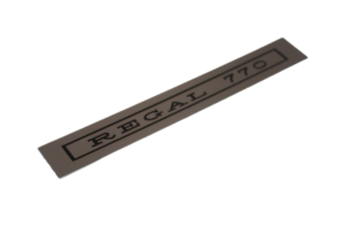 "Regal 770" Name Plate Inlay (VH-VK)