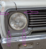 Headlight Bezel Bolt Set (VC)