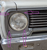 Headlight Bezel Bolt Set (VC)