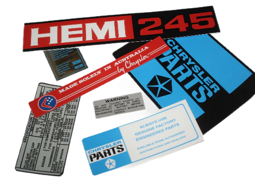 Engine Bay Decal Set, Hemi 245 (VH)